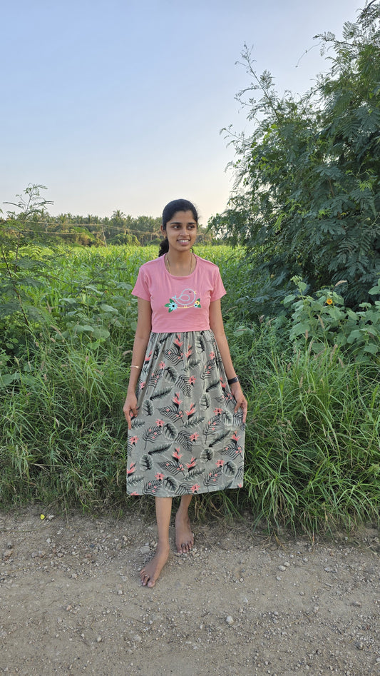 Dual Colour Feeding Frock
