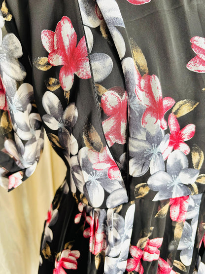 Georgette Feeding Frock -Black