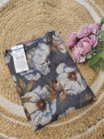 Grey Floral Print 2tier Feeding Maxi - Image 2