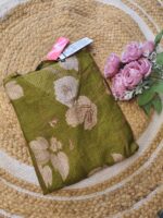 Olive Green Floral Print 2tier Feeding Maxi - Image 2