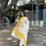 Premium Raw Silk Kurthi - Yellow