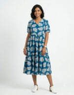 Teal Blue Leaf 2tier Feeding Maxi