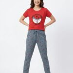 Premium Pyjamas Set- Maroon & Blue