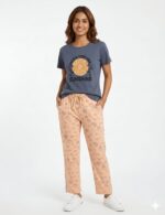 Premium Pyjamas Set- Blue & Sandal