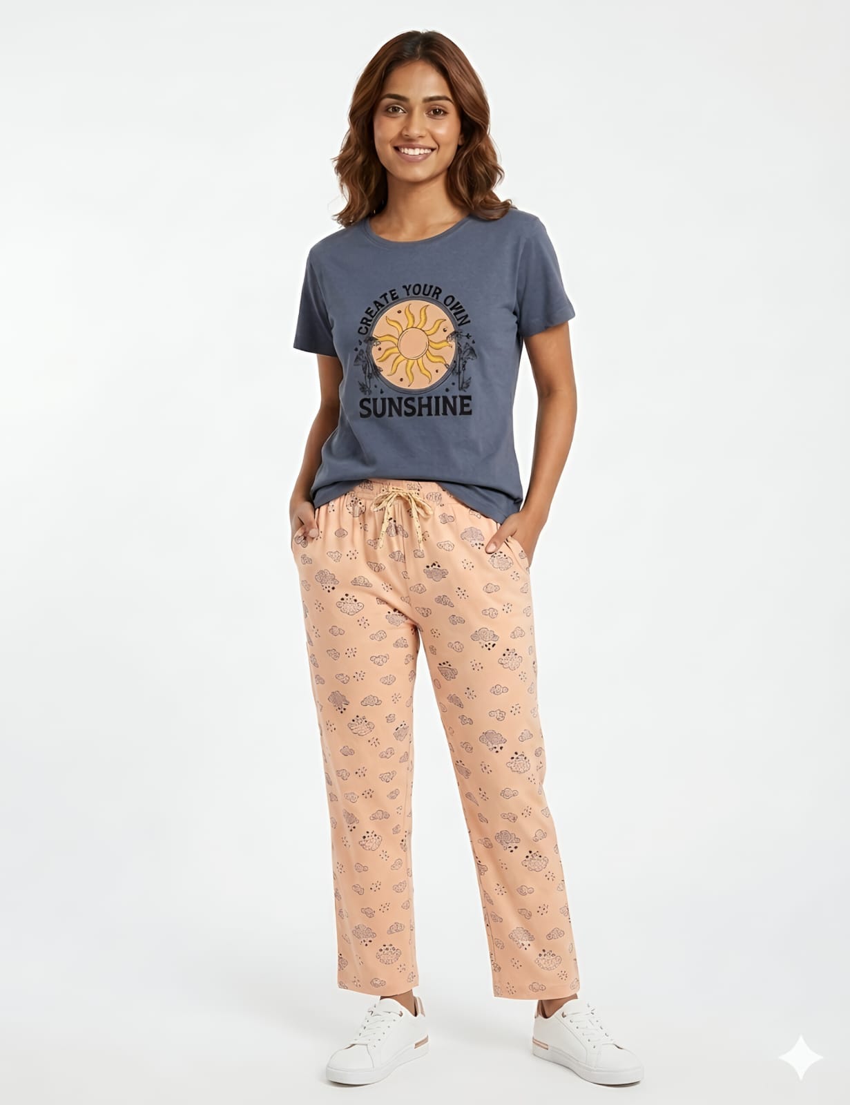 WhatsApp Image 2026-03-06 at 1.38.52 PM Premium Pyjamas Set- Blue & Sandal - Image 1