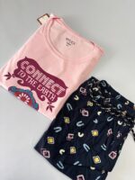 Premium Pyjamas Set- Pink & Blue - Image 2