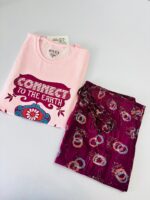 Premium Pyjamas Set- Pink & Blue - Image 3