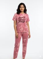 Tie and Dye Premium Co ord Set -Light Pink