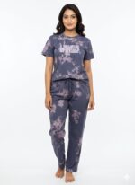 Tie and Dye Premium Co ord Set -Grey