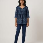 Avaasa Short Umbrella Only Top - Navy Blue