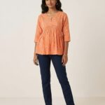 Avaasa Short Umbrella Only Top - Orange