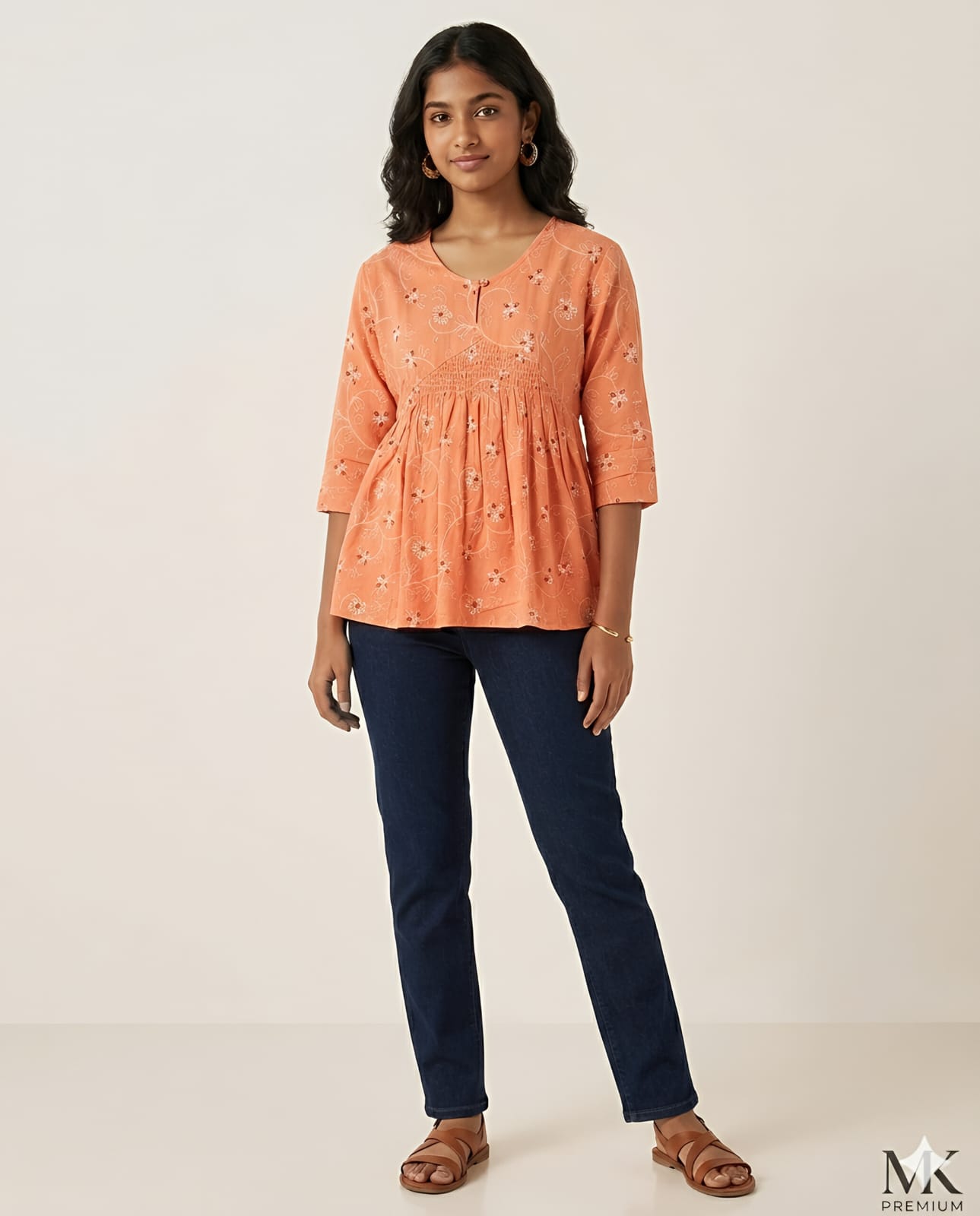 WhatsApp Image 2026-06-03 at 2.40.07 PM Avaasa Short Umbrella Only Top - Orange - Image 1