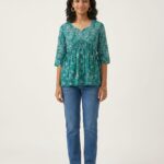 Avaasa Short Umbrella Only Top - Dark Green