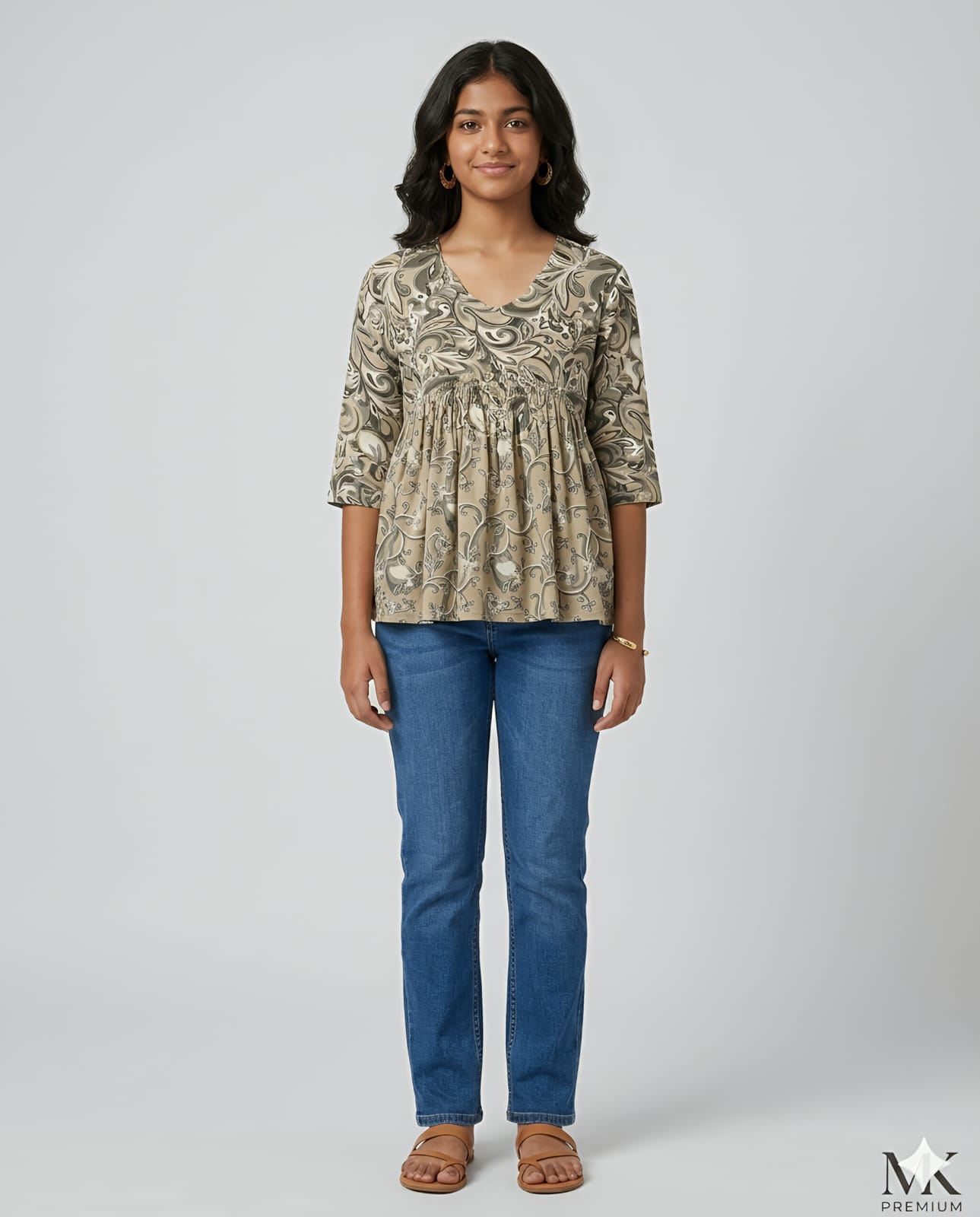 WhatsApp Image 2026-06-03 at 2.40.10 PM (1) Avaasa Short Umbrella Only Top - Ash - Image 1