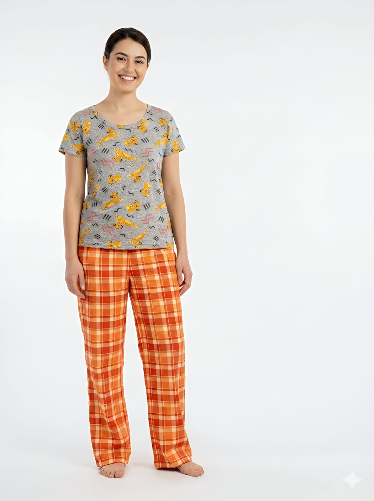 WhatsApp Image 2026-06-03 at 3.21.36 PM (1) Womens Co ord Set - Ash With Orange - Image 1
