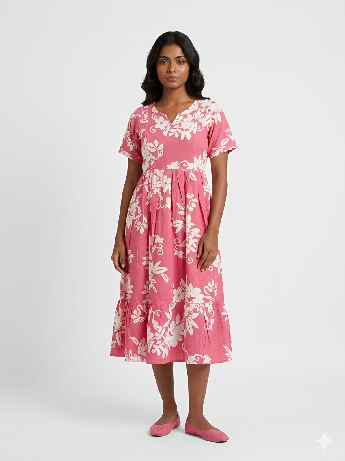 WhatsApp Image 2026-06-04 at 12.01.19 PM (3) Feeding Kurthi-Peach Floral - Image 1