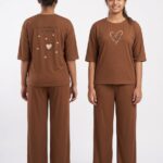 Grace Trendy Co Ord Set - Brown