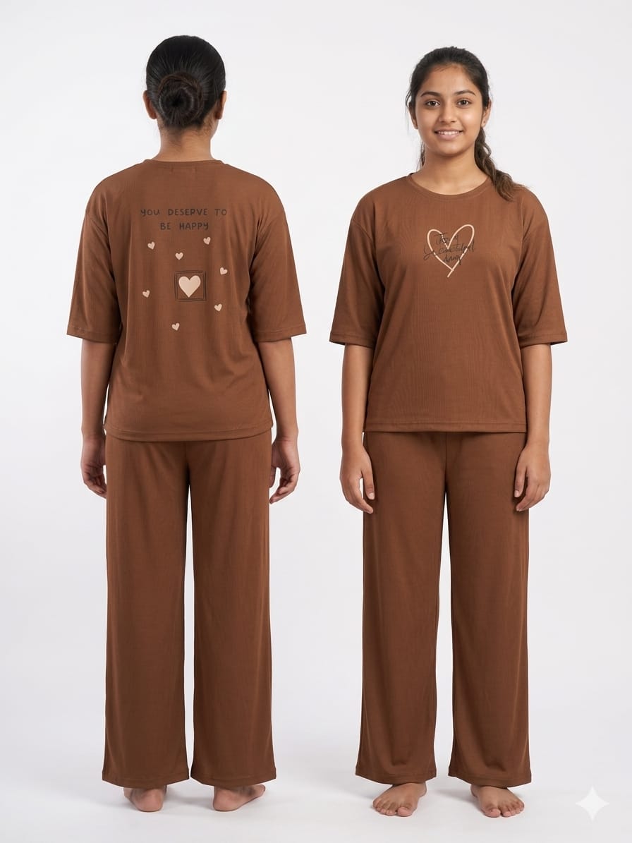 WhatsApp Image 2026-06-08 at 10.44.23 AM Grace Trendy Co Ord Set - Brown - Image 1