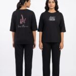 Grace Trendy Co Ord Set - Black