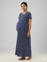 Blue Trees Feeding Frock