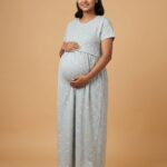 Grey Multicolor Butterfly Feeding Frock