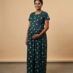 Green Floral Feeding Frock