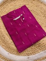 Raw Silk Kurthi-Purple