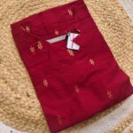 Raw Silk Kurthi-Maroon