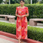 Non Feeding Frock - MultiOrange